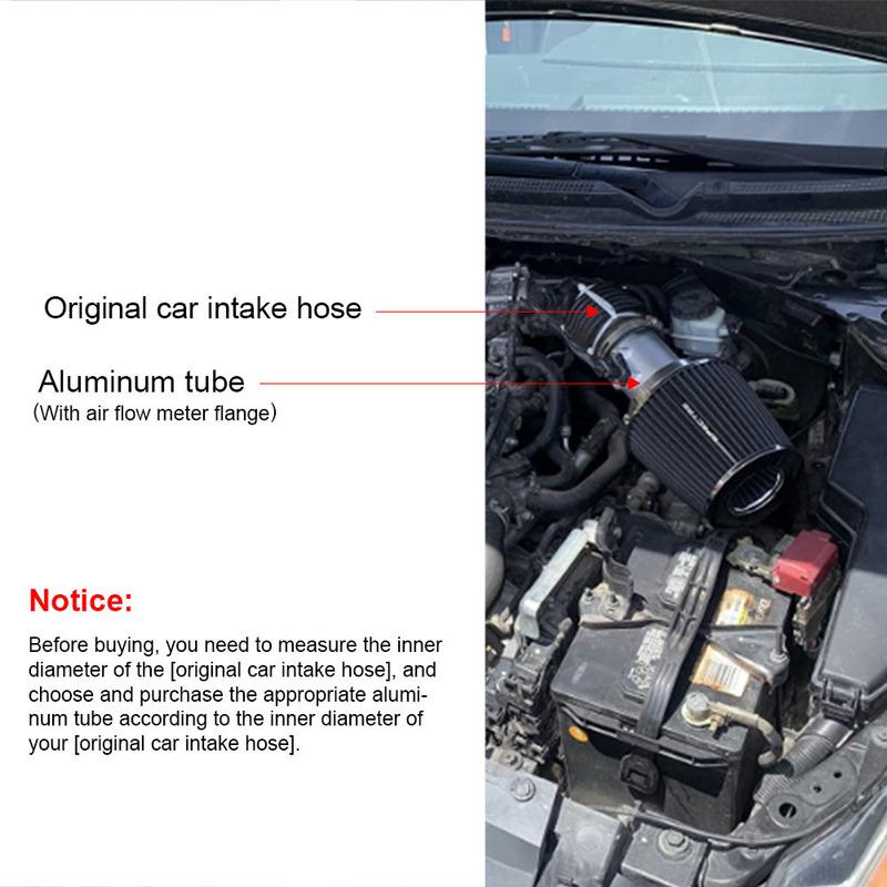 76mm Mass Air Flow Sensor Adapter Air Intake Meter Mount For Nissan Honda Ford