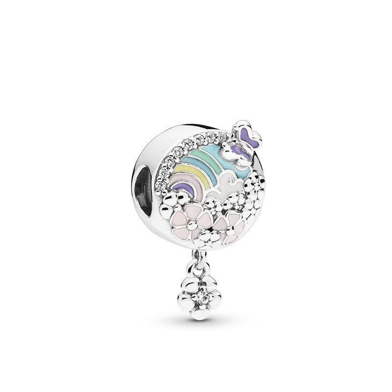 925 Silver Butterfly Flower Charms DIY Beads For Women Jewelry Making Fit Bracelet Necklace