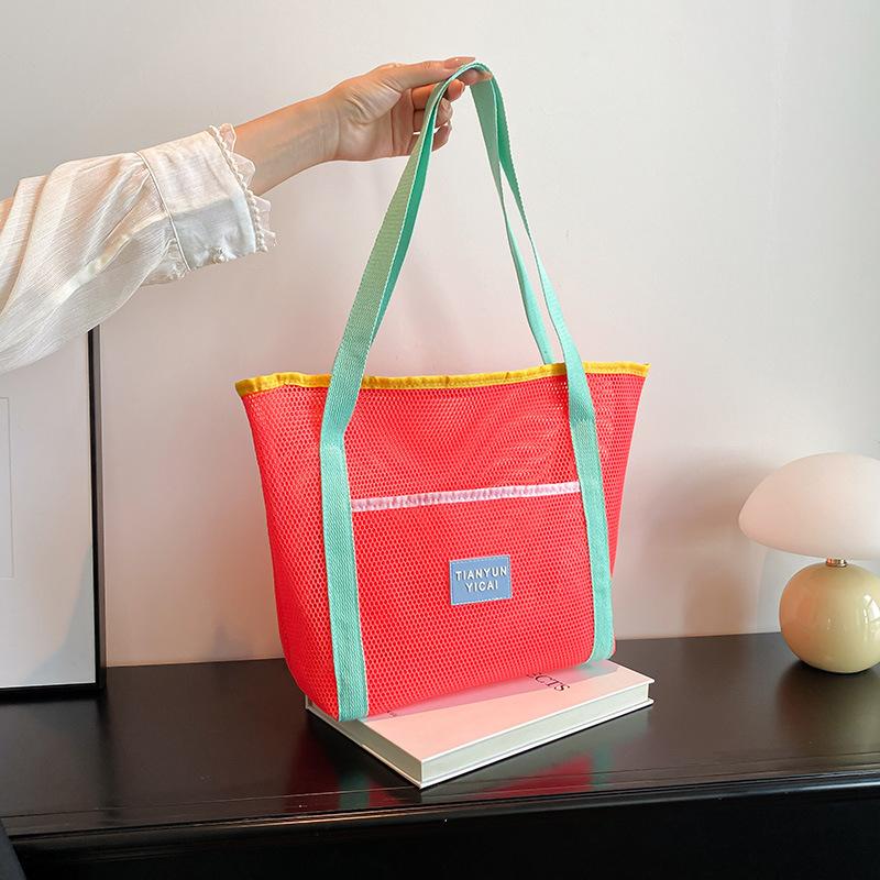 

Fashion trend large-capacity handbag spring new niche design women s casual tote bag оранжевый