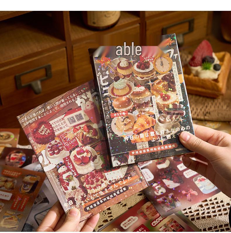 Dream Inn Japanese Retro Die-Cut Sticker Book - DIY Daily Planner Decorative Stickers
