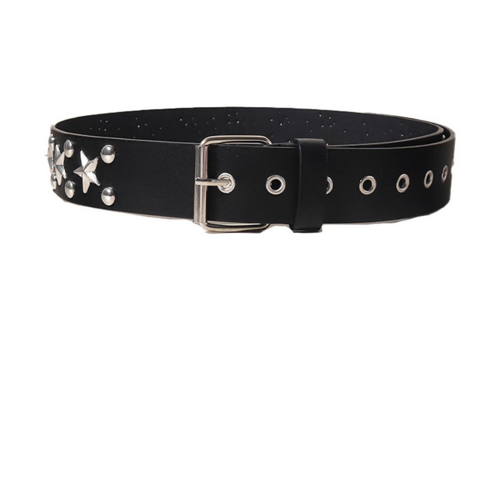 Wide Belt Y2K Leather Belt Vintage Punk Waistband Cool Rivet Waist Belt  Daily