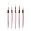 YiHuaLe Japanese Fine Liner Pen Set - 5 Pieces for Nail Art, Drawing Flowers, Silk Pulling, and Makeup.