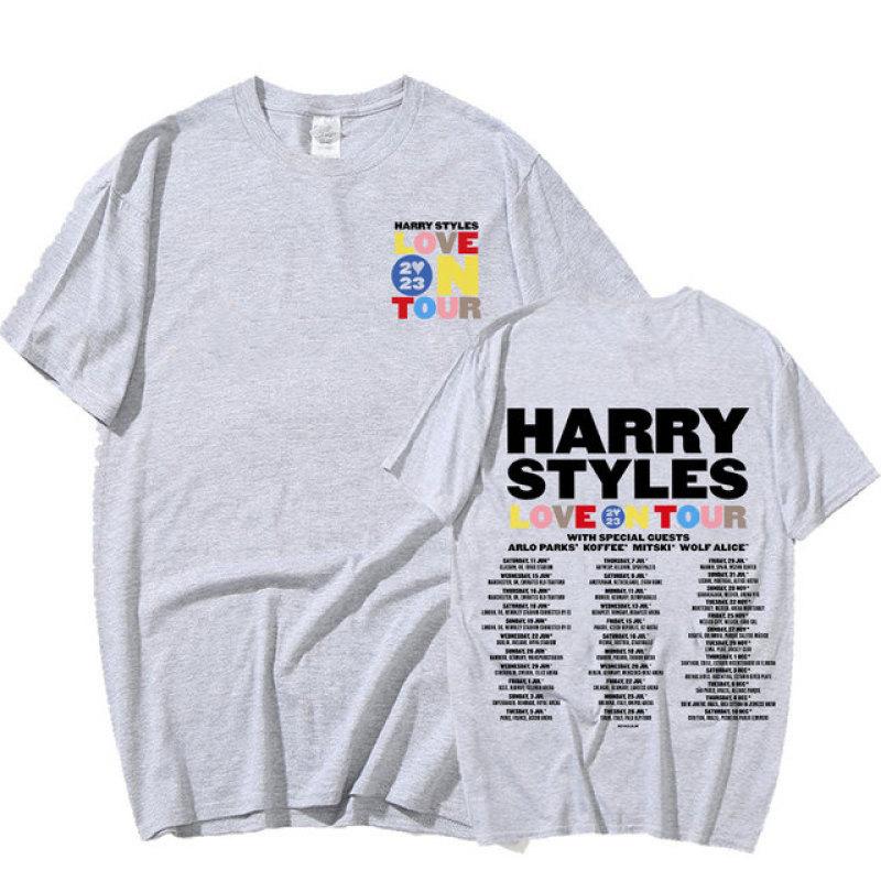 Love On Tour 2023 T Shirt Harajuku Vintage Oversized T-shirt Men Women Summer Casual Cotton Short Sleeve T Shirts Streetwear