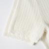 Northern Deer Lyocell Cotton Silk Knit Hollow Short Sleeve Top for Women - Spring Collection