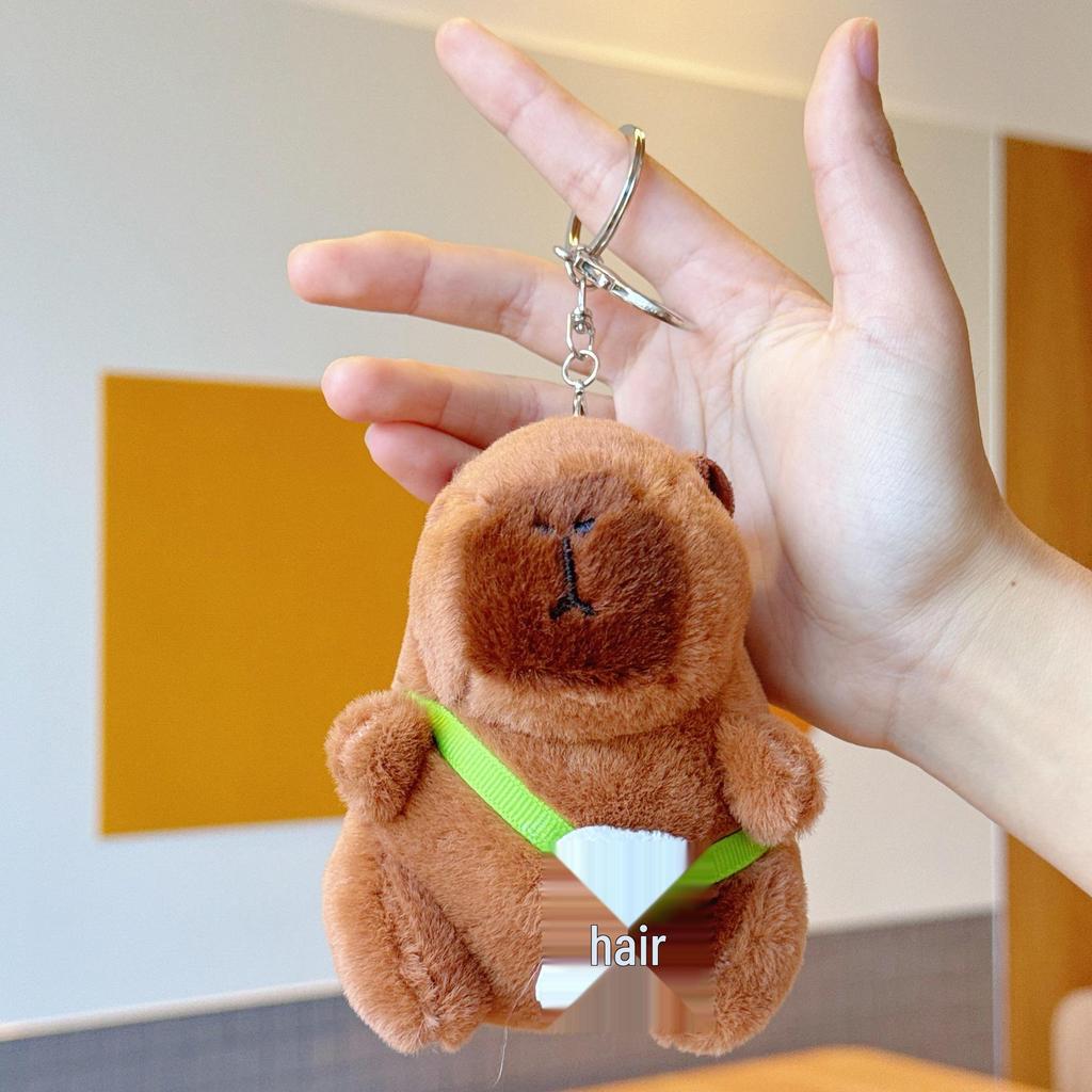 Pingente Capivara Chaveiro de Pelúcia - Presente de Aniversário Boneca de Pano