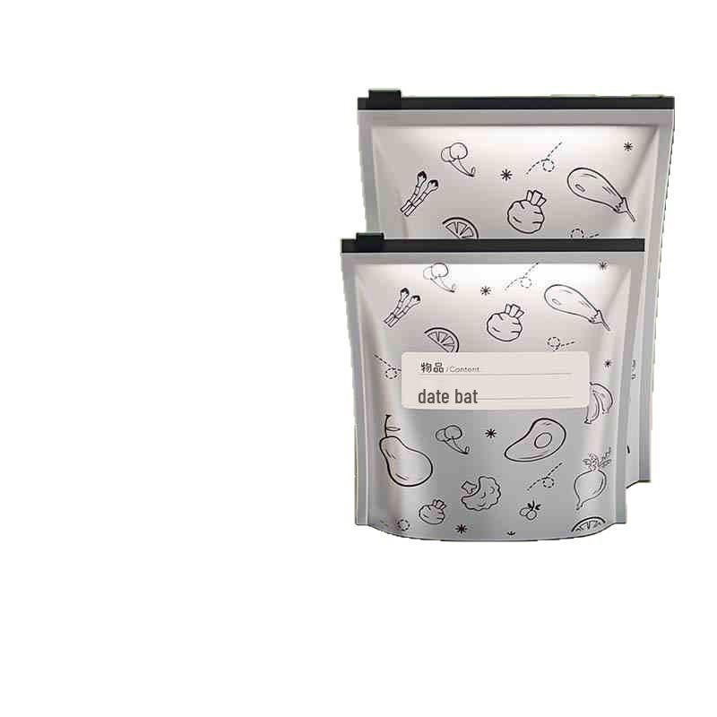 Food Grade Zipper Aluminum Foil Storage Bag for Freezing & Fresh-Keeping Meat and Vegetables