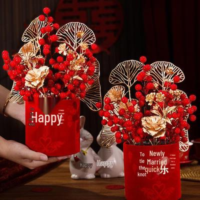 Vase de Fortune Cadeau de Mariage: Seau porte-bonheur pour la décoration du salon et du mariage