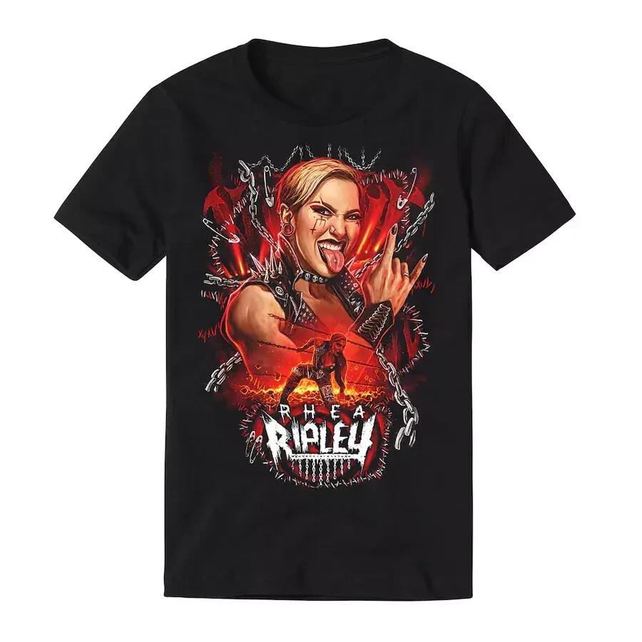 Футболка Rhea Ripley Chains Унисекс Хлопковая футболка Все размеры от S до 5XL Унисекс Футболка XL