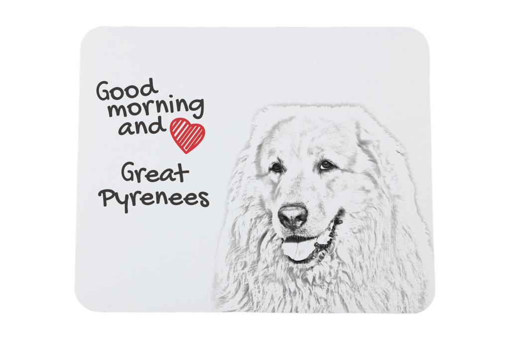 Pyrenean Mountain Dog, Great Pyrenees – Mouse pad with print, personalized dog-themed mouse pad | Art-Dog