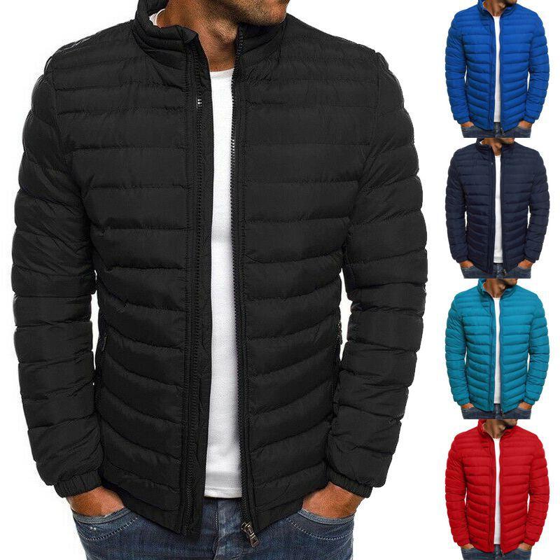 Men's Warm Puffer Bubble Coat Jacket Featuring Cozy Quilted Design For Winter Comfort