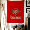 Arazzo da Parete Personalizzato Arsenal Appeso Estetico alla Parete Coperta in Tessuto Stampato Arazzi Decorativi per Camera da Letto Soggiorno Decorazioni per la Casa