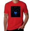 Glow in the Dark Cat T-Shirt boys animal print cute tops funny t shirts for men