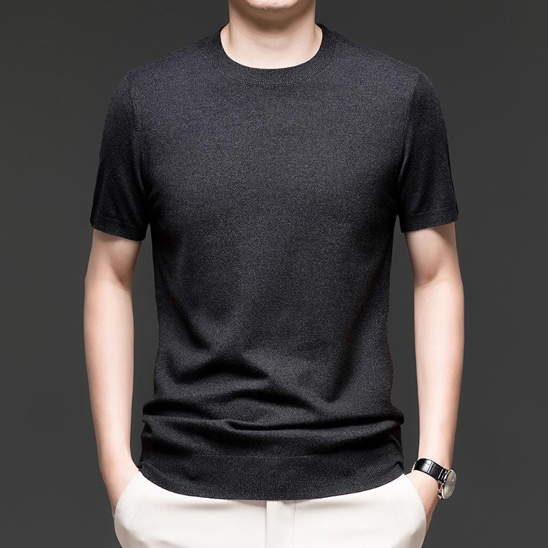 Men's Casual Round Neck Thin Knit Pullover Sweater