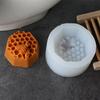 3D Bee Honeycomb Silicone Candle Mold DIY Geometric Hexagon Beehive Mold Making Beeswax Candles Soap Bees Hoenycomb Resin Mould