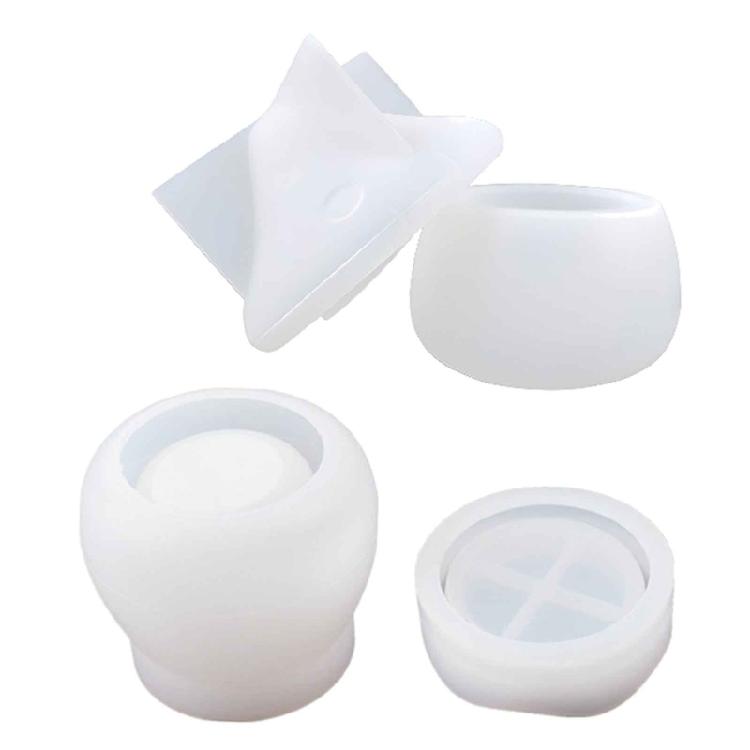 DIY Crystal Epoxy Resin Mold Storage Box Makeup Insert Cup Jewelry Box Mold 1