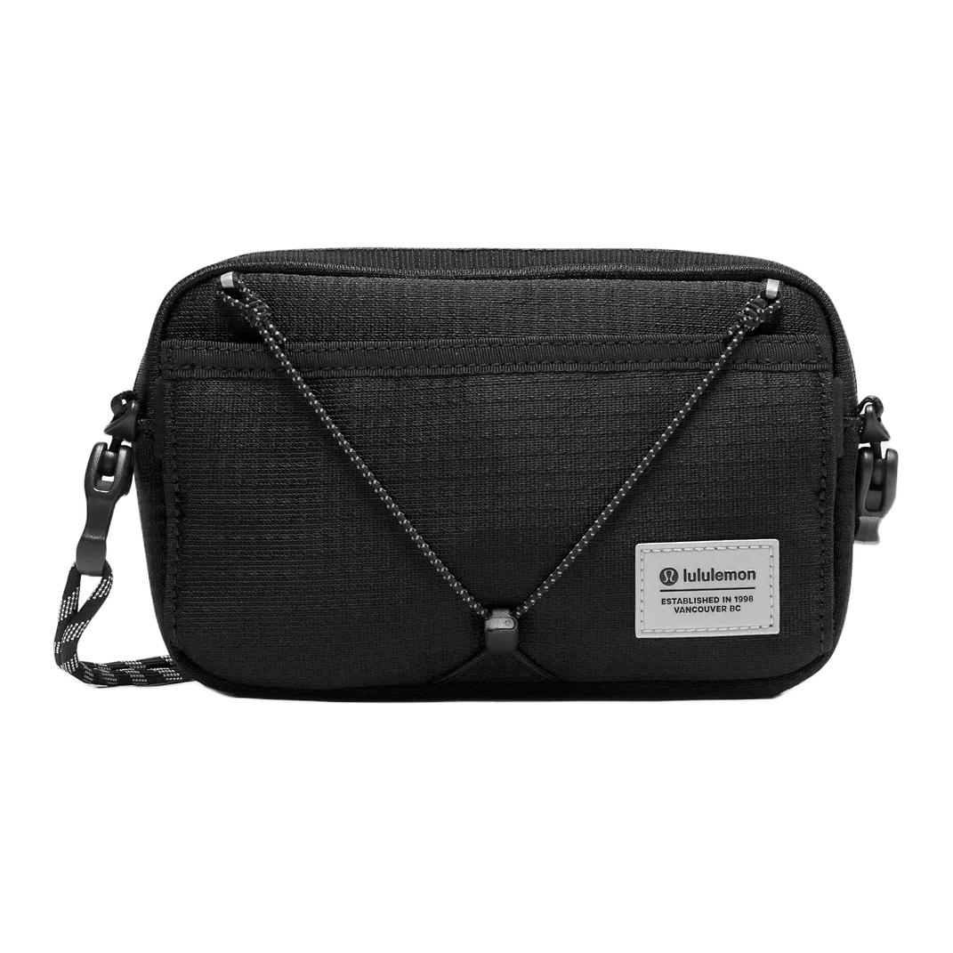 Lululemon Clippable 1L Casual Versatile Detachable Shoulder Strap Crossbody Bag Unisex bags Black LU9CJNS-0001 Black