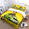 Car, man, teddy bear. Bedding sets Duvet cover sets Duvet covers Pillowcases(1 * Duvet Cover 2 * Pillowcases without duvet insert)