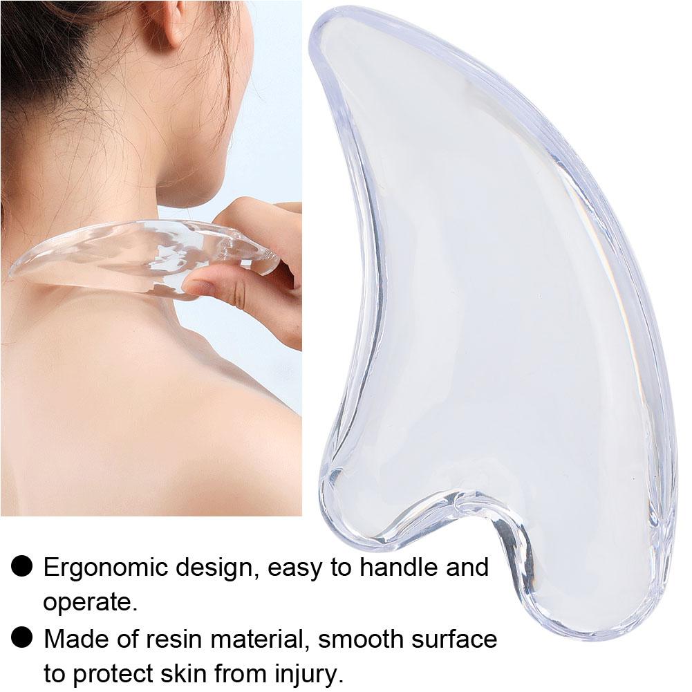 Natural Resin Scrapping Plate Thin Face Facial Meridian Detox Massage Scraping Plate
