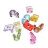 Name Jewelry Beads Clear Acrylic Letter Beads Large Hole 10 Piece Set for DIY Bracelets, Phone Straps and Jewelry