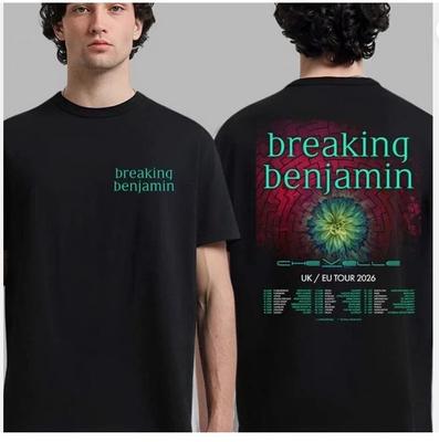 Breaking Benjamin UK & Europa Tour 2026 Zeitplan Daten Zweiseitiges T-Shirt