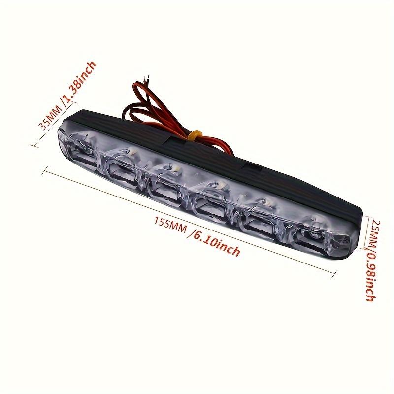 2PCS 6 LED Universal Light Car LED 12V Auto White Light Auto Strip For Car SUV Sedan Coupe Vehicle Motorcycle SUV ATV Tractor Bo