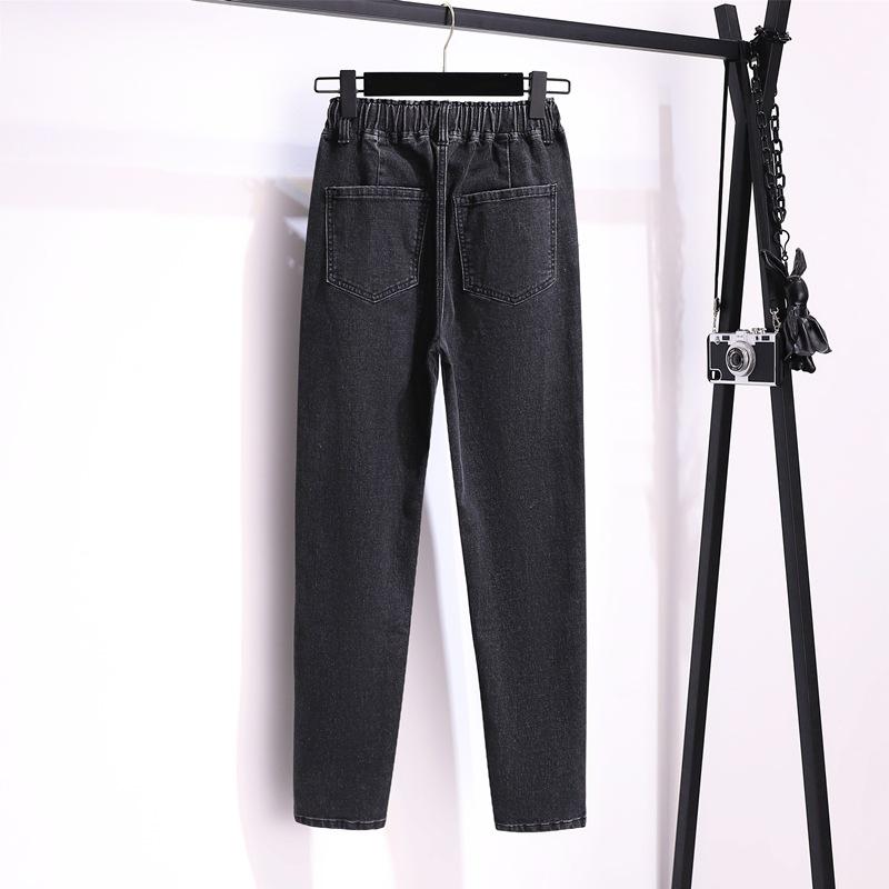 Pantalones femeninos primavera otoño mujer Casual sueltos Casual Mujer Jeans Harem pantalones recortados pantalones de talla grande