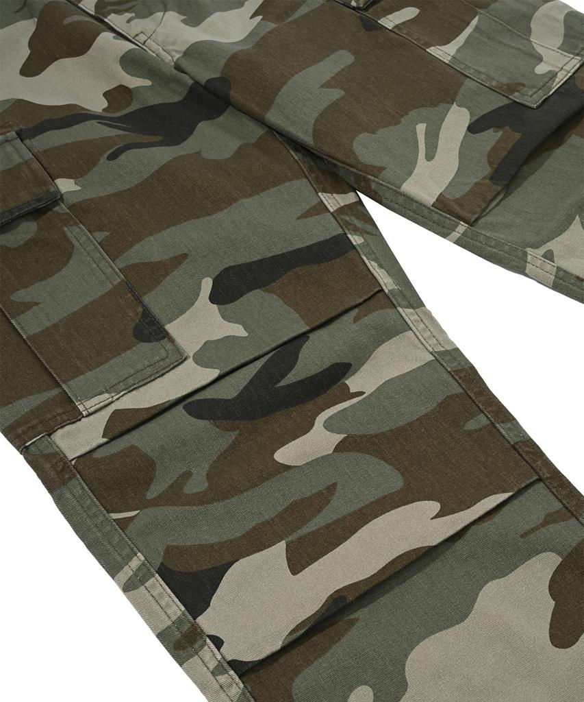 Abilegseu Basic Washed Chino Cargo Pants / 7832910002 Camo