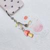 Unique Mushroom Keychain Mobile Chain Creative Phone Jewelry Suitable for Car Key Decoration and Style Enhancement