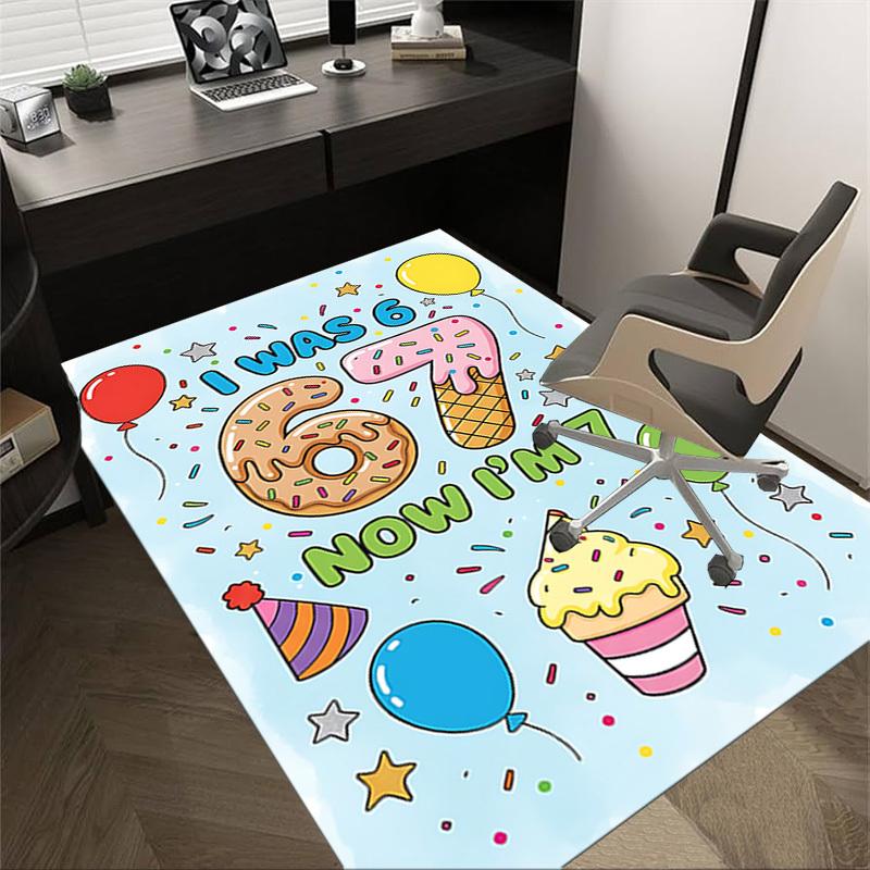 

1PC Birthday, Celebration Extra Large Non-Slip Floor carpet, Office, family, bedroom, Studio - Large Area Rug,Longlasting Material-K0349 60cm by 90cm
