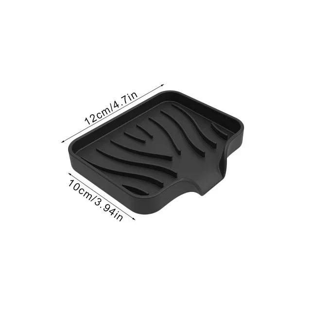 New Silicone Faucet Mat Kitchen Sink Tray Soap Dispenser Sponge Drain Pad Sink SplashDrying Mat Countertop Storage Tray SoapTray