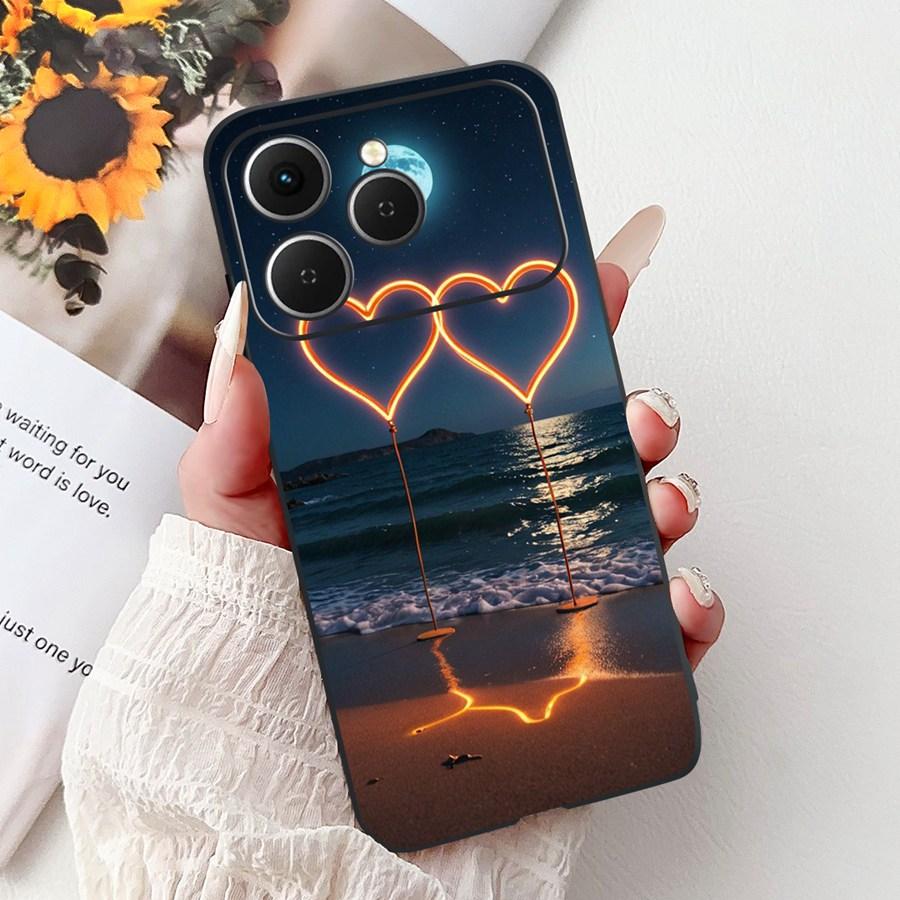 For Tecno Spark 40 Spark40 C Phone Case TPU Shell Luxury  Painted Soft Silicone Coque For Tecno Spark40C Spark 40C Back Cover