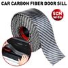 Carbon Sticker Fiber Protector Scuff Sill Cover Anti Scratch Strip Car Door Body