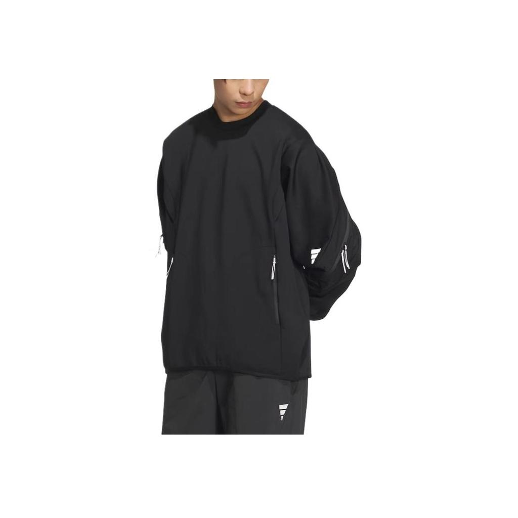 adidas Felpa con cappuccio casual morbida versatile confortevole unisex nera JM8630