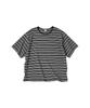 COMONINOZ Stripe Contrast T-Shirt [Black]