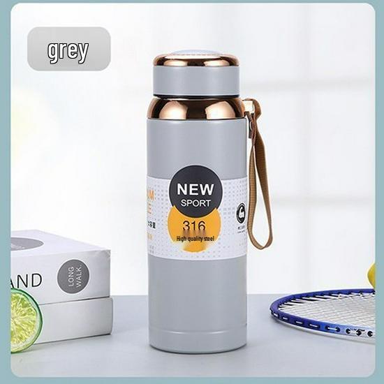 316 Stainless Steel Insulated Water Bottle - Large Capacity Star Design, Portable for Men & Women, Perfect for Tea & Outdoor Sports