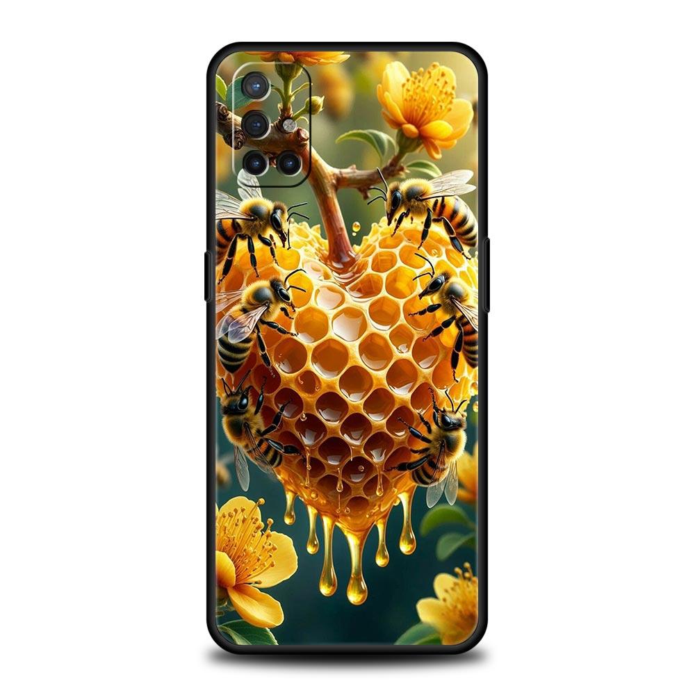 

Honeybee Flower Pattern Phone Case For Oneplus 13R 13 12R 11 10T 10R Nord N100 N200 N10 10 9 9R 9RT CE 3 2 Z Pro Soft TPU Cover For Nord CE 3 Lite-1