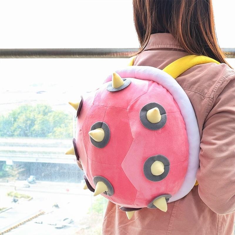Mario Tortoise Plush Backpack For Kids With Cartoon Animal Design And Pp Cotton Padding