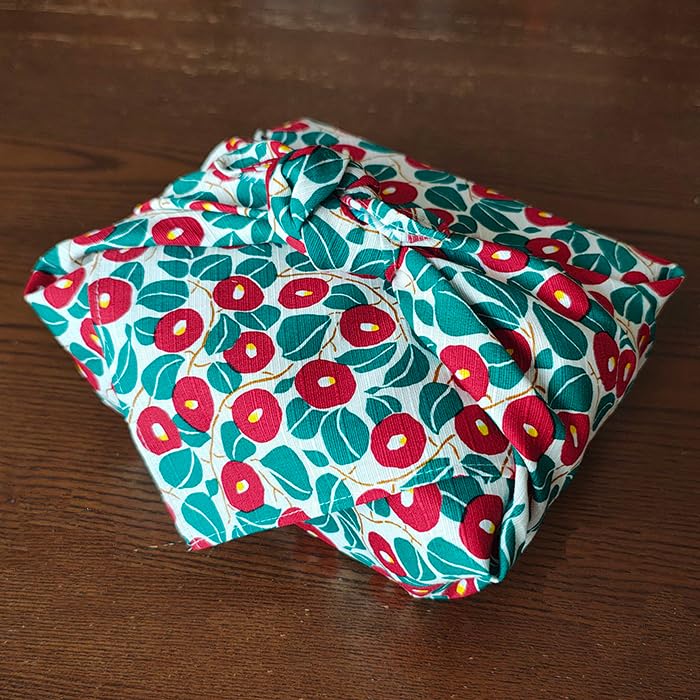 Kyosuke Small Furoshiki Lunch Box Machine Japanese Yumeji Takehisa Japanese-Made Cloth, 50x50cm, 100% Cotton, Washable, Pattern, Camellia,