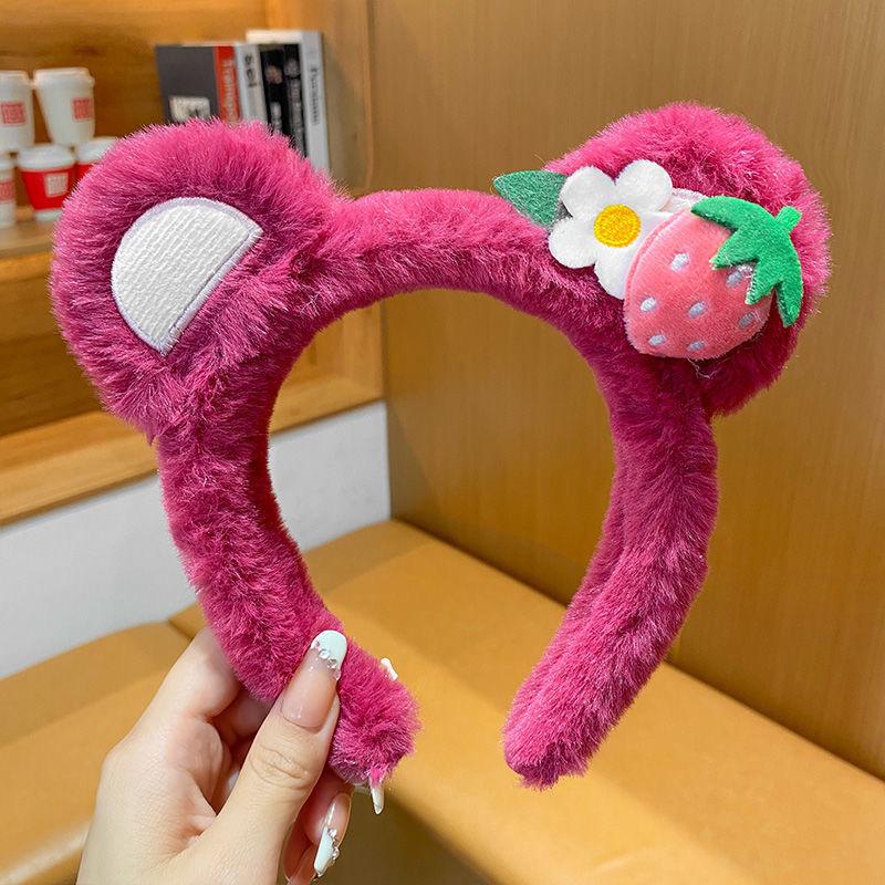 Adorable 2024 Cartoon Hair Tie & Plush Headband Set for Women - Cute Hair Accessories & Gift