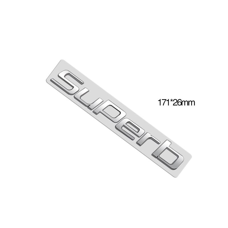 Metal Emblem Chrome Silver Car Sticker Badge Decal Body Trunk Decor for Karoq Kodiaq Rapid Yeti Octavia Superb Fabia Kamiq 4x4