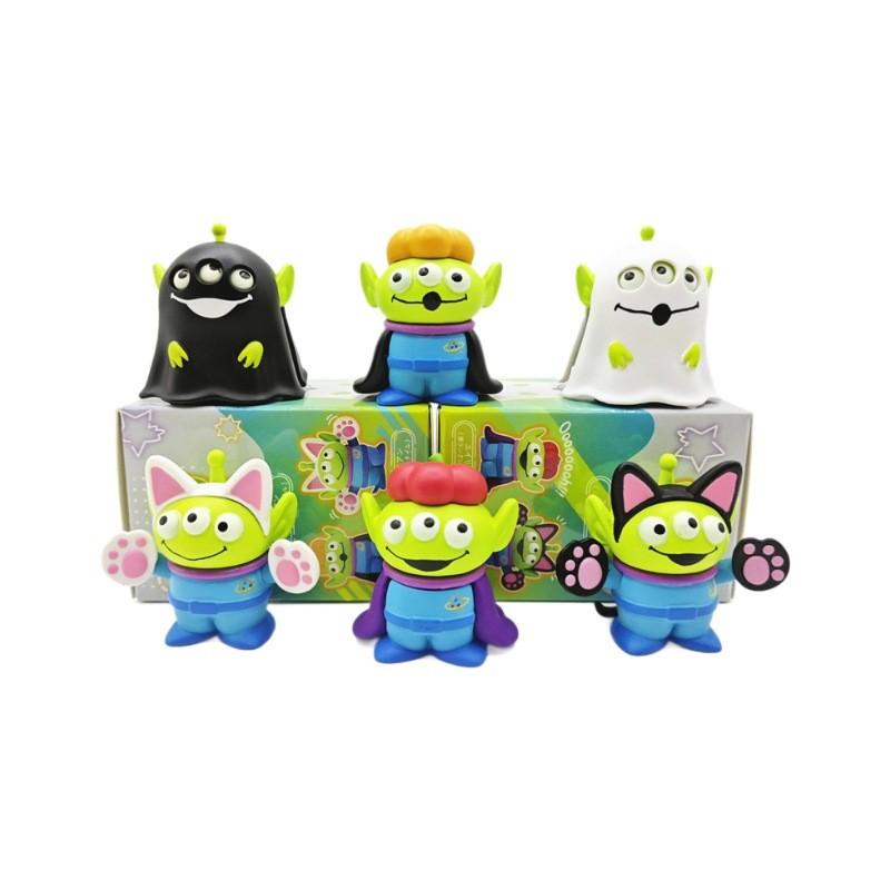 Adorable Pvc Three Eyed Ghost Figurine Blind Box Halloween Toy Model Collection