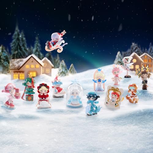 POP MART AZURA Warm Christmas Series [Assorted Box of 12] Pop Mart Gachapon Blind Box Figures, Plastic Models, Premium Toys, PVC Soft Vinyl, Original