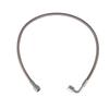 Stainless Steel Braided -4AN Turbo Oil Feed Line 90 Degree Straight Hose End Durable Rotatable Wear Resistant Vehicle Parts