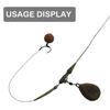 6 pezzi clip di piombo ibrida a cambio rapido con coda in gomma clip a scatto a cambio rapido accessori per la pesca alla carpa manica antigroviglio per impianti di pesca alla carpa Tacke