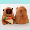 Juguete Llavero de Capibara de Peluche Con Pelo Corto Suave Para Coleccionistas de Animales y Regalos