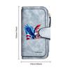 Patriotic Eagle Print Forever Wallet Long Stylish Functional Purse for Daily Use