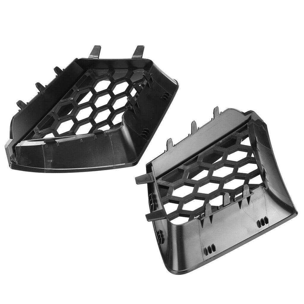 Lot De 2 Grilles Calandre Avant Pour Seat Ibiza Cordoba 6L 2002-2009 - Noir Brillant