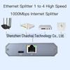 1000 Mbps Gigabit Network Switch Splitter: 1-In-2-Out and 1-In-4-Out