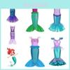 Girl's Little Mermaid Ariel Princess Dress Cosplay Costume For Children Beautiful Mermaid Skirt For Girls' Parties And Performances