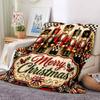 1Pc Christmas Holiday Icons Set Blanket Soft And Comfortable Casual Warm Camping Travel Christmas Halloween Gift M91740